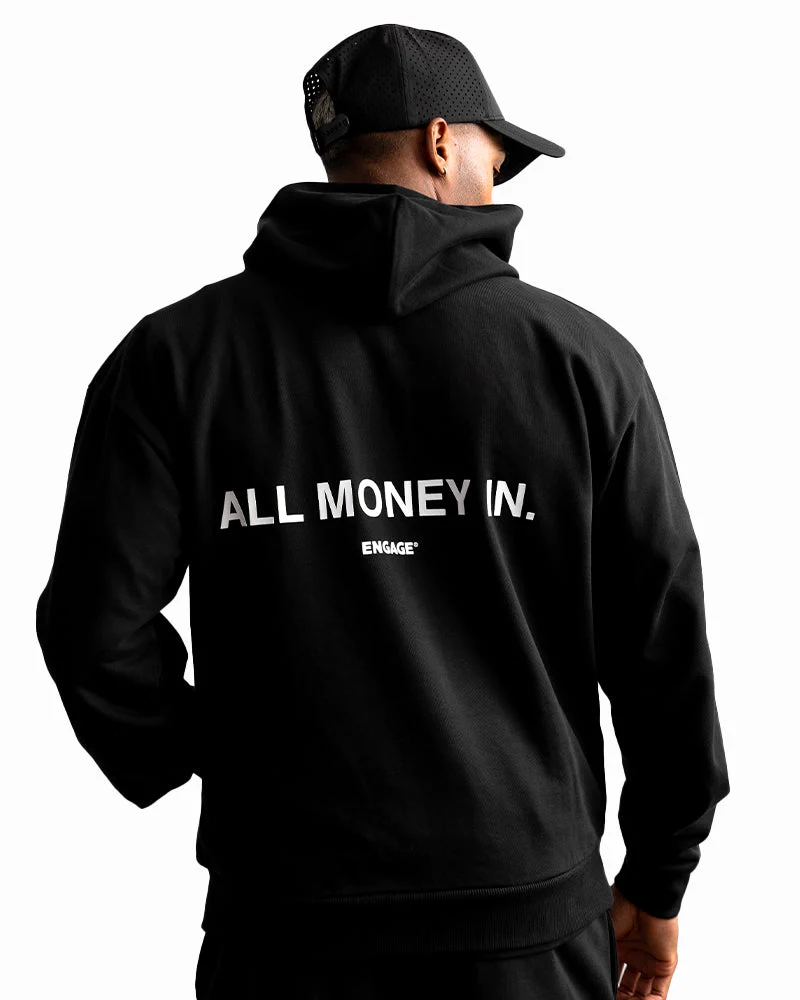 All Money In Hoodie (Black) - Image 3