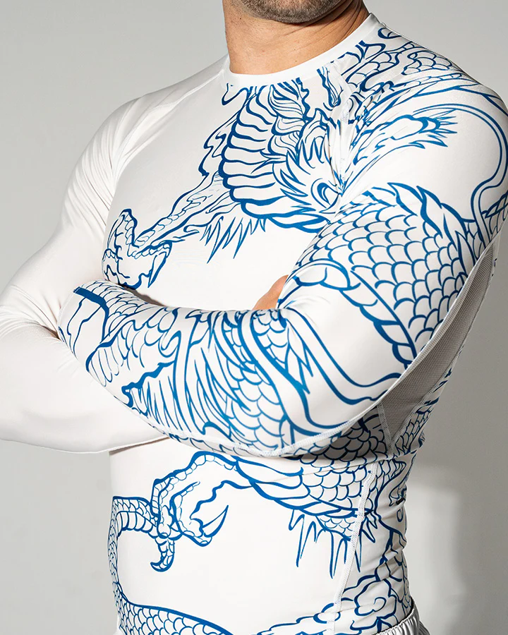 Blue Dragon Long Sleeve Rash Guard - Image 4