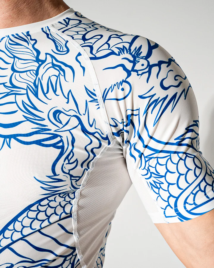 Blue Dragon Short Sleeve Rash Guard - Image 4