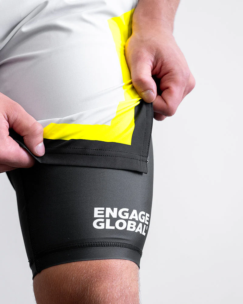 Cool Grey 2-in-1 Fight Shorts - Image 4