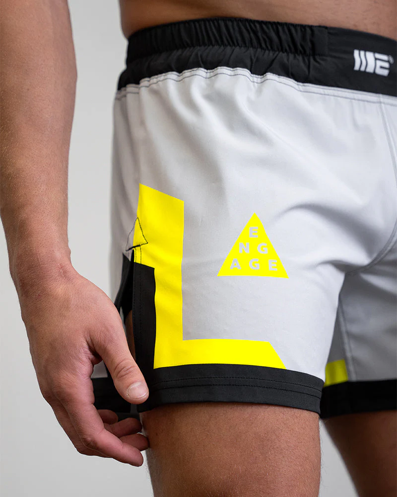 Cool Grey MMA Hybrid Shorts - Image 4
