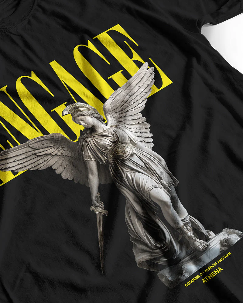 Engage 'Athena' Oversized T-Shirt (Black) - Image 2