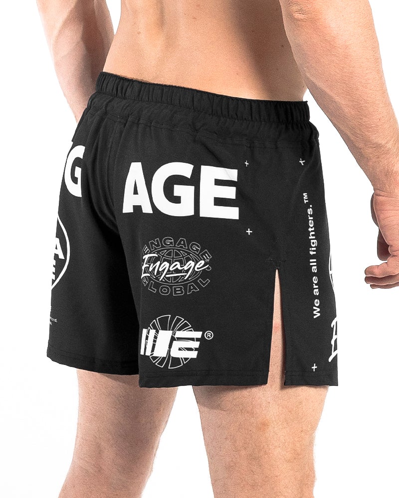 Engage Billboard MMA Hybrid Shorts - Black - Image 4