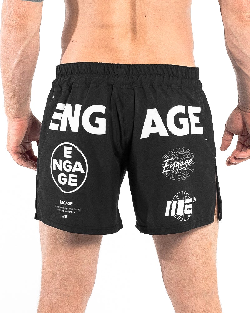 Engage Billboard MMA Hybrid Shorts - Black - Image 5