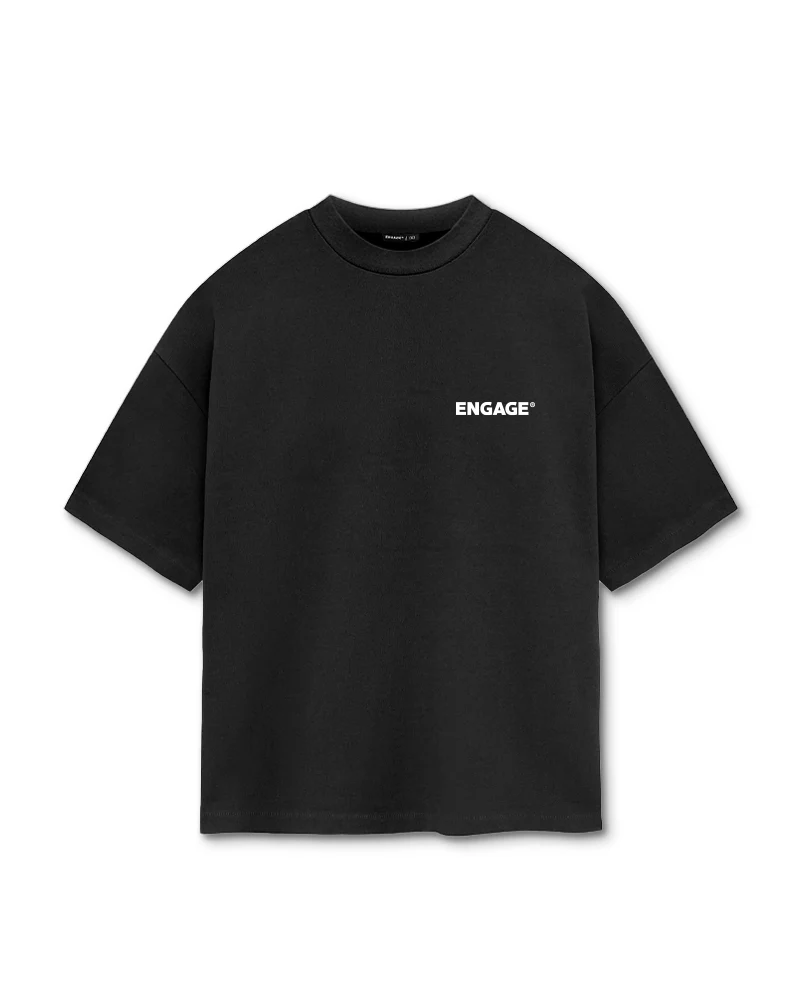 Engage Billboard Oversized T-Shirt (Black) - Image 3