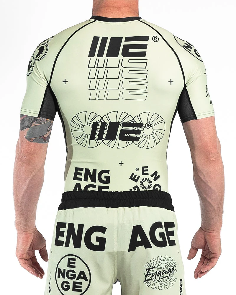 Engage Billboard Short Sleeve Rash Guard - Sand - Image 5