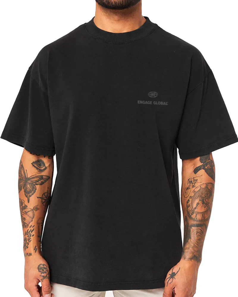 Engage Global 'Black Out' Oversized T-Shirt - Image 4