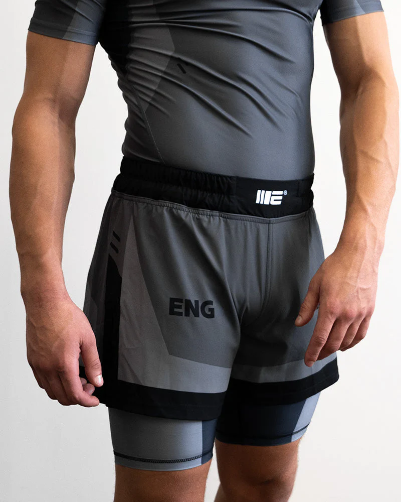 Engage Iron Grey 2-in-1 Hybrid Shorts - Image 2