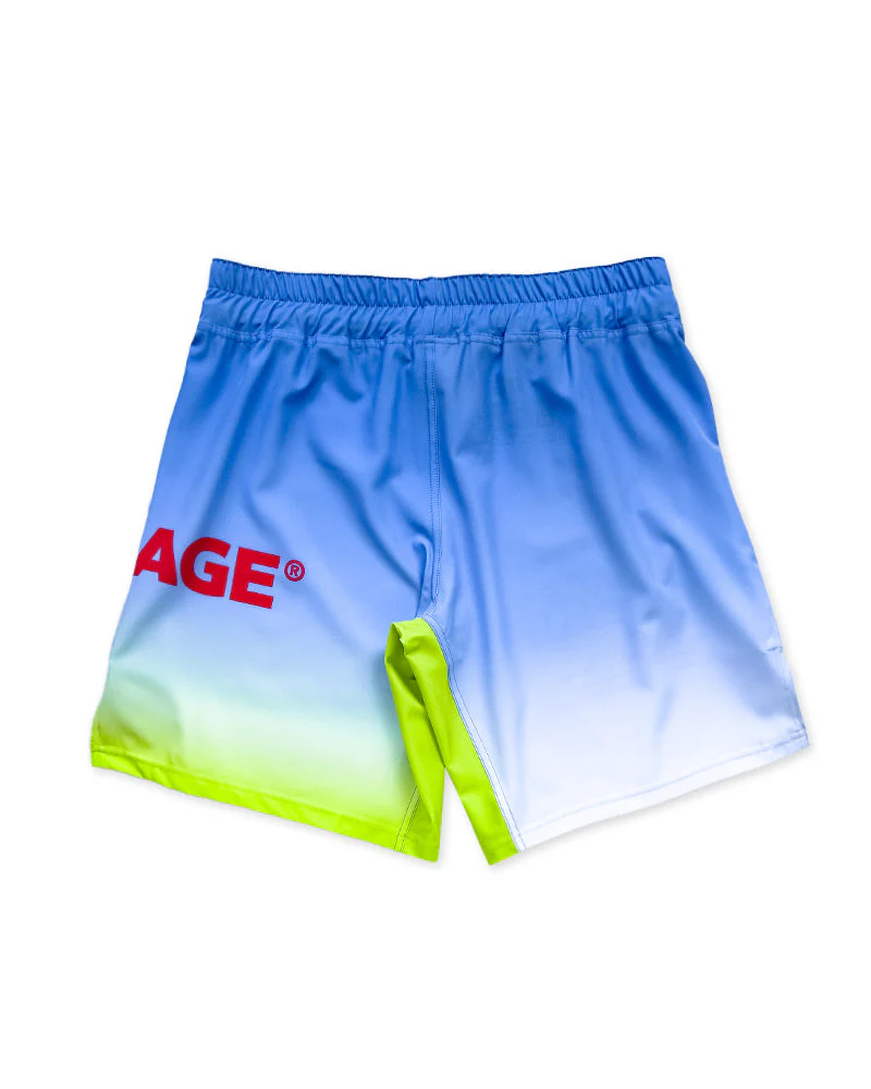 Engage Neon Sky MMA Grappling Shorts - Image 2