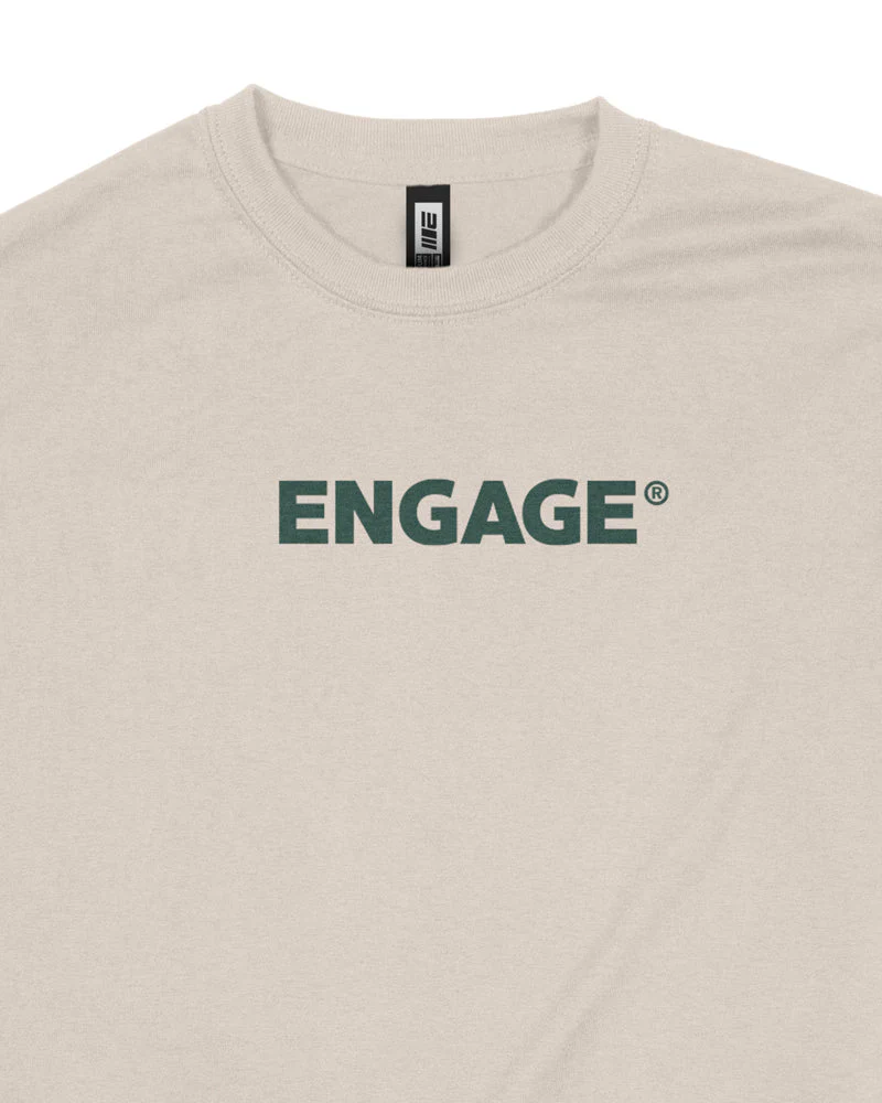 Engage Wordmark T-Shirt (Sand) - Image 3