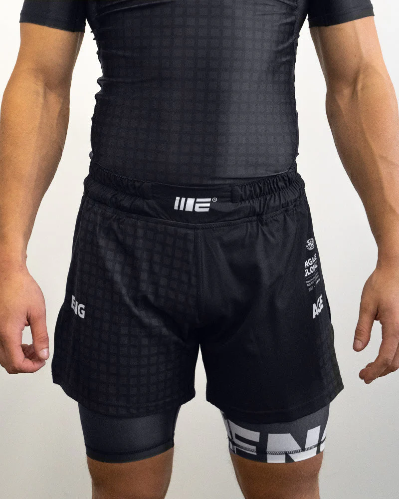 Grid Tech (Black) 2-in-1 Hybrid Shorts - Image 4