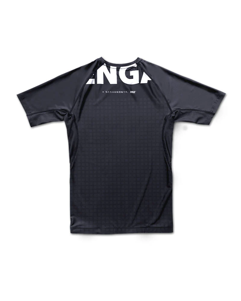 Grid Tech (Black) Short Sleeve Rash Guard - Image 3