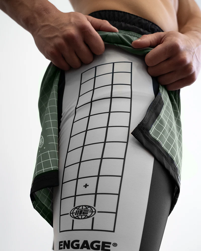 Olive Graph (Olive) 2-in-1 Gladiator Shorts - Image 3