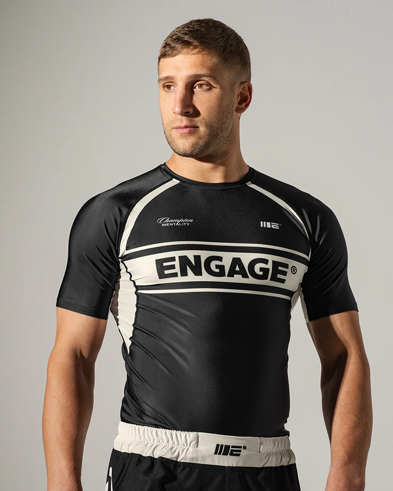 Invictus (Black) Short Sleeve Rash Guard - Image 2