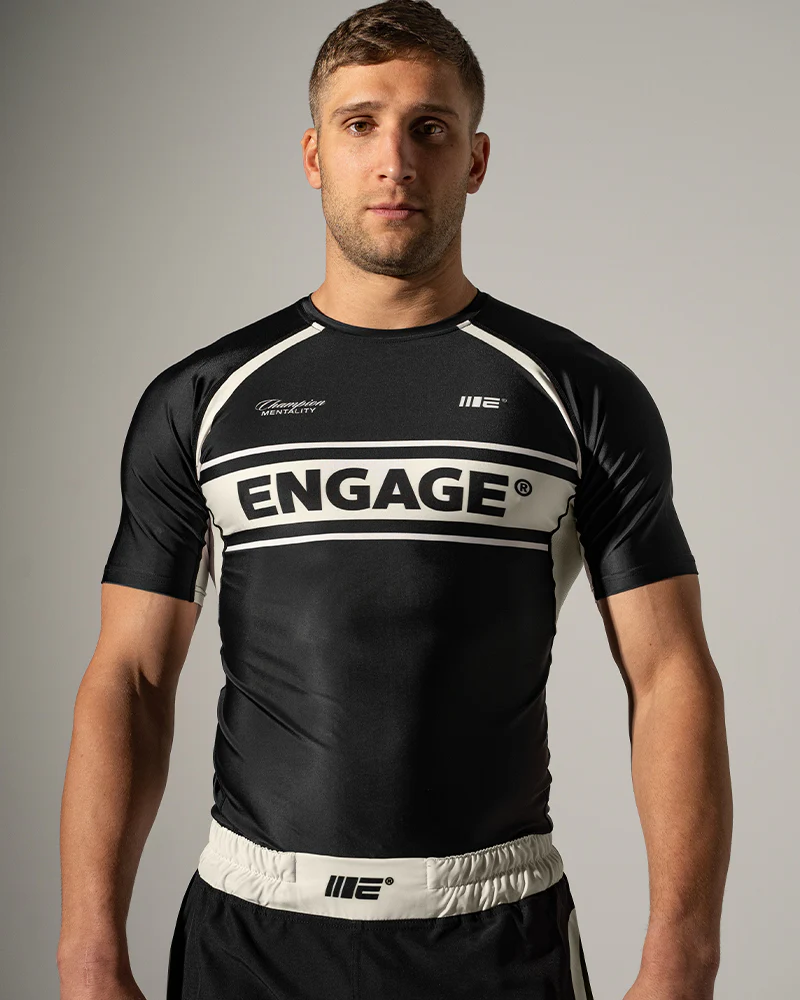 Invictus (Black) Short Sleeve Rash Guard - Image 4