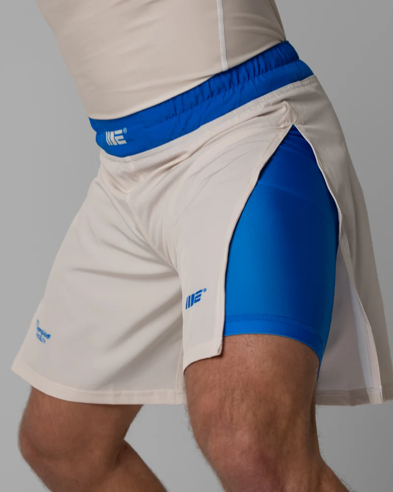 Invictus (Ivory Blue) 2-in-1 Gladiator Shorts - Image 4