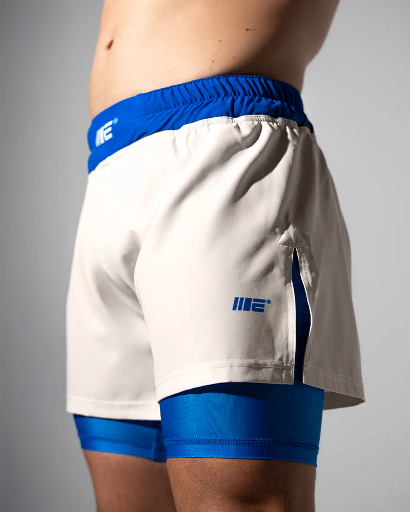 Invictus (Ivory Blue) 2-in-1 Hybrid Shorts - Image 2