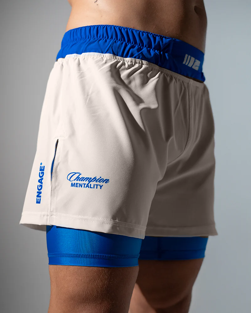 Invictus (Ivory Blue) 2-in-1 Hybrid Shorts - Image 5