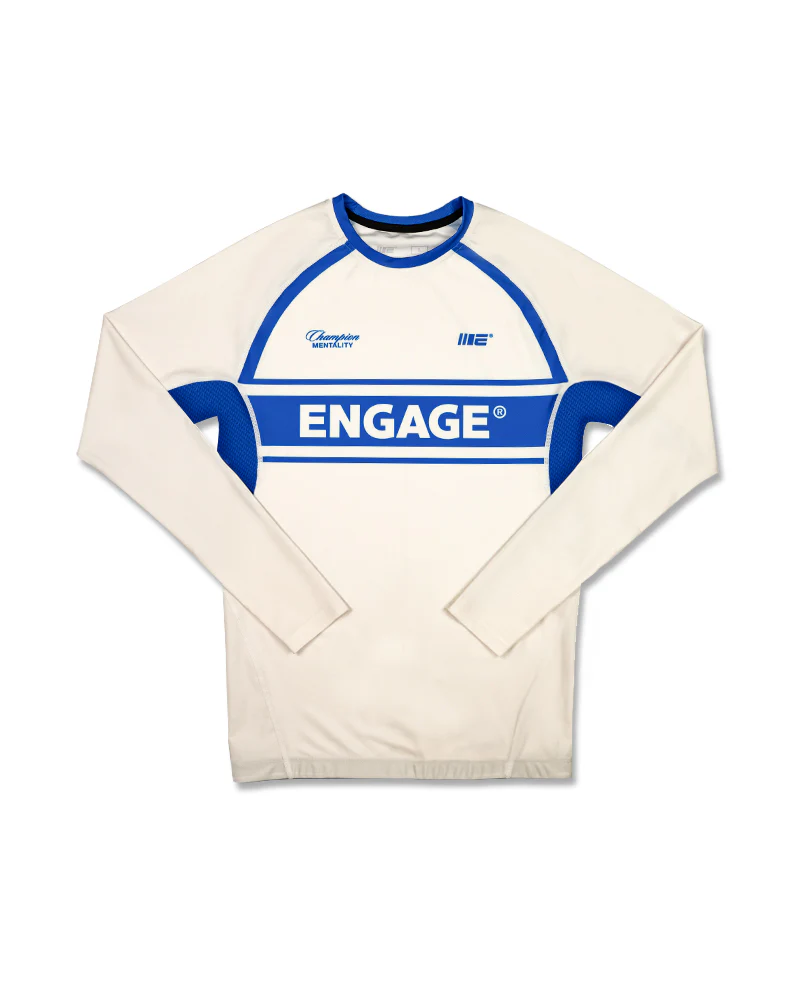 Invictus (Ivory Blue) Long Sleeve Rash Guard