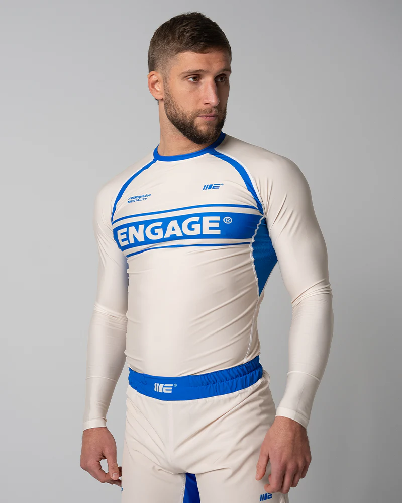 Invictus (Ivory Blue) Long Sleeve Rash Guard - Image 2