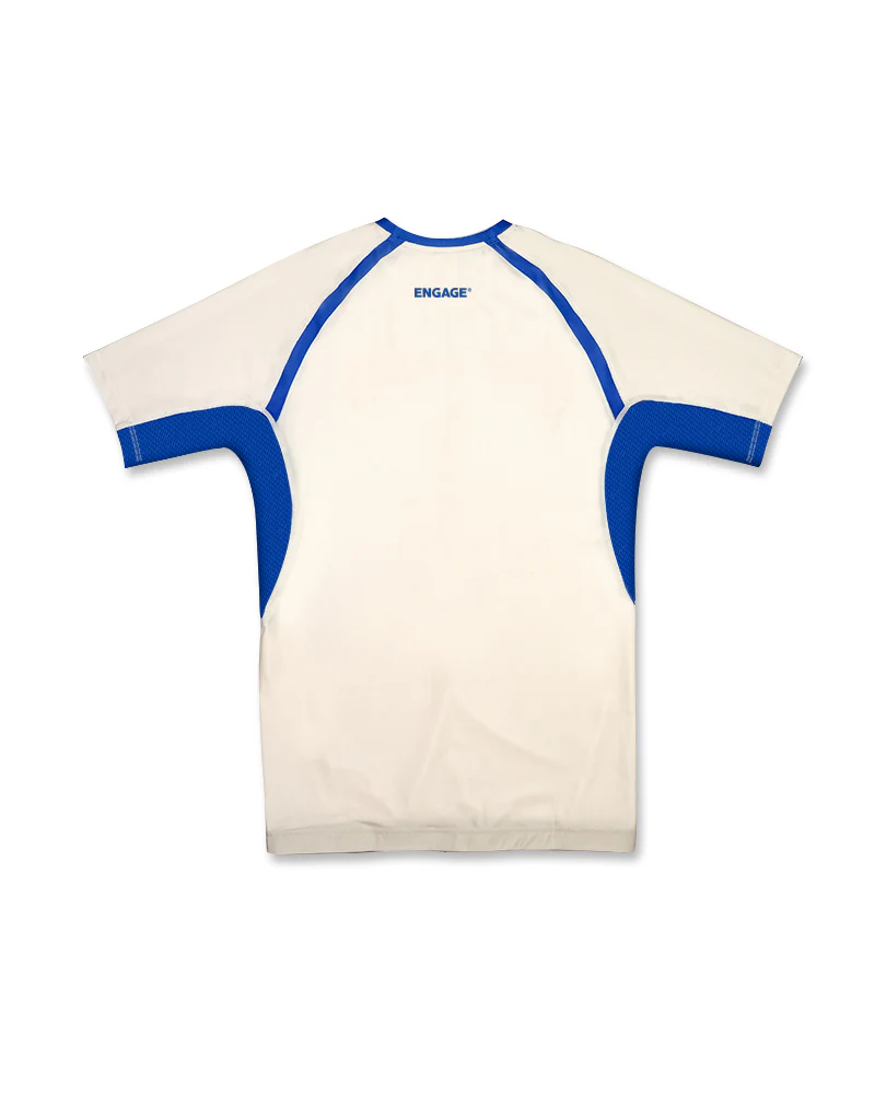 Invictus (Ivory Blue) Short Sleeve Rash Guard - Image 7