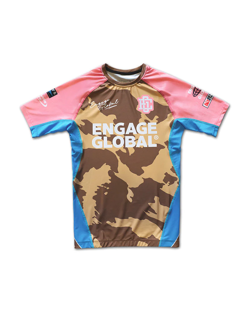 Miami Camo Short Sleeve Rash Guard