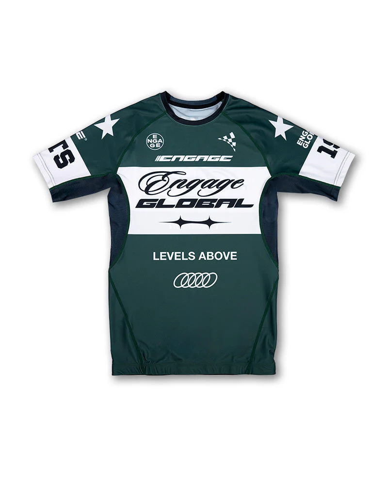 Pit Crew (Eucalypt) Short Sleeve Rash Guard