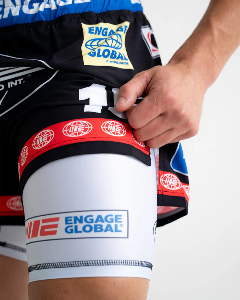 Racer (Black) 2-in-1 Hybrid Shorts - Image 5