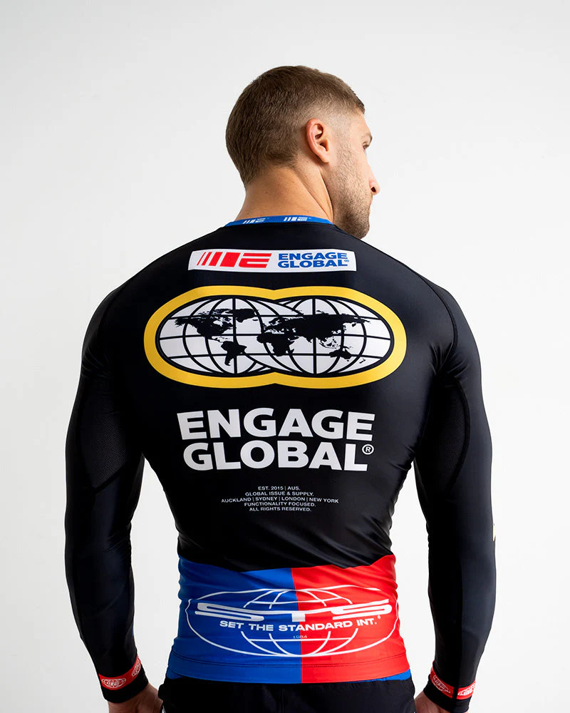 Racer (Black) Long Sleeve Rash Guard - Image 4