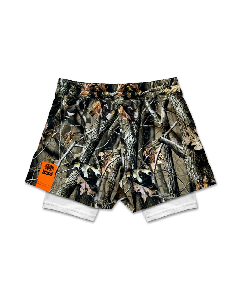 Real Camo 2-in-1 Fight Shorts - Image 2