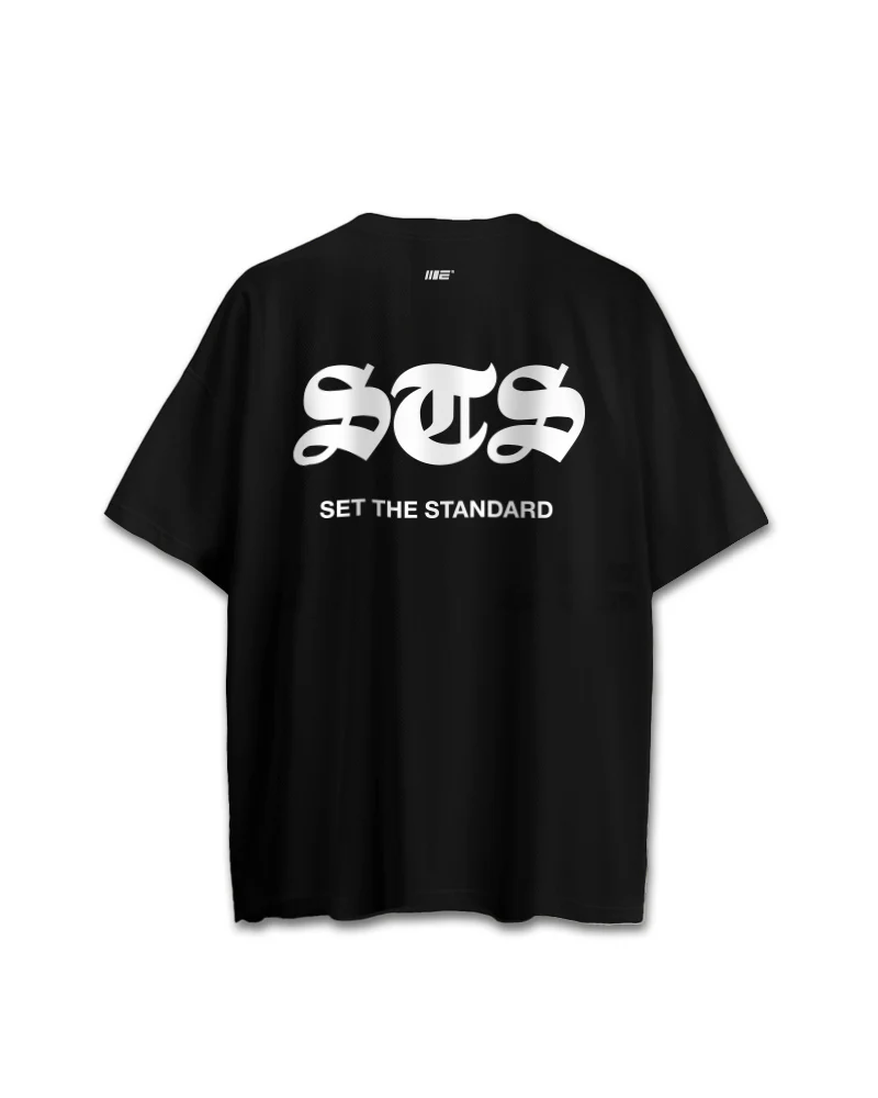 Set The Standard 'STS' Oversized Training Tee (Black) - Image 2